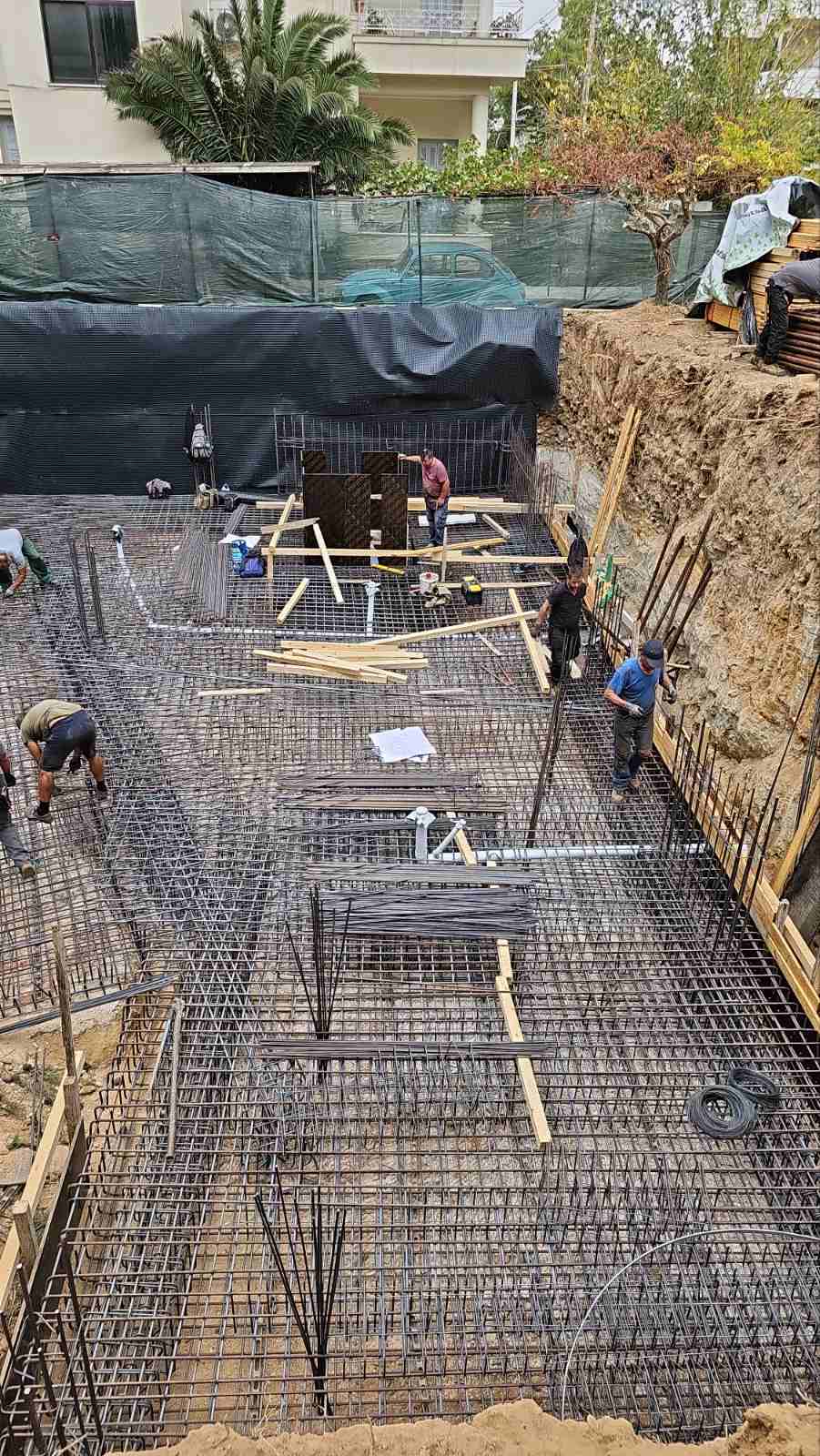 Διάστρωση μπετού και βιομ. δάπεδο, σε ραντιέ Διάστρωση μπετού και βιομ. δάπεδο, σε ραντιέ